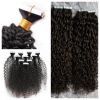 22 inches kinky curly tape hair extensions high quality