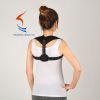 Back posture corrector black clavicle brace