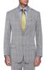 Grey Bold Check Slim F...