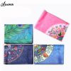 Custom microfiber outdoor sports print travel yoga mat for fitness