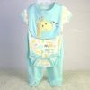 baby bodysuit bib and pants 3 piece set China OEM baby garment factory