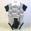 baby 3 piece set 100% cotton China baby garment OEM factory