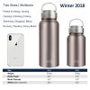 Sports Water Bottle-Insulated Bottle Wide Mouth Stainless Steel, No Sweat Travel Coffee Cup with lid, BPAFree FDA Thermo Flask