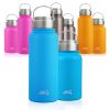 Sports Water Bottle-Insulated Bottle Wide Mouth Stainless Steel, No Sweat Travel Coffee Cup with lid, BPAFree FDA Thermo Flask