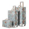 13" 20" 22" 24" 26" 2PCS/SET Women Retro Floral Trolley Luggage Suitcase, Girl Pink Vintagge Luggage