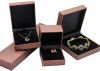 Custom Necklace Bracelet Ring Watch Jewellery Packing Box Velvet Insert Black Leatherette Paper Gift Packaging Jewelry Box