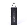 Black High Glossy Silver Logo wood gift box for wine