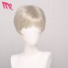 Beige Color Stock Wholesale Cheap Short Synthetic Hair Wigs For Cosplay