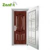 Stainless steel glass door with handle single or composite door