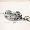 Men Jewelry 925 Silver Fabulous Wild Beast Pendant Neckalce with Wheat Chain(N013704W)