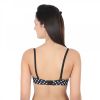 Dotted Pushup Bra Black