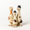 china ceramic home decorative cartoon cows ceramic christmas easter items