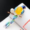 Cloisonne Enamel Jewelry Fashion Bird Brooch For Women