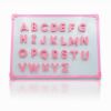 Pink Magnetic Capital Letters Plastic ABC Magnets For Pre-school Learning 