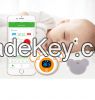 Baby Bluetooth Thermometer with ios Android APP 24hours Temperature Monitoring Fever Alerts 