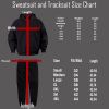 Wholesale OEM Red Fitted Sweatsuit Tracksuit Zipper Hooded Jogging Men Jogger Track Suit