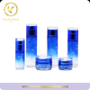 Blue Gradient color Glass 50g 100ml skin care Cosmetic Glass bottle with pump