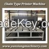 Chain feeder printer machine