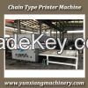 Chain feeder printer machine