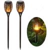 96LED Solar panel Fire Flickering Dancing Flame bright Torch Light for garden pathway