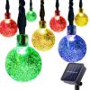 Water Droplets Cherry Bubble Ball Dragonfly Snowflakes Led String Lights Solar Powered Christmas Garden Decorative Lights