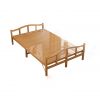 Countryside Wooden Beds Bedroom Furniture Set Solid Bamboo Wood Bed Frame