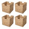 ECO-FRIENDLY RATTAN AND WATER HYACINTH BASKET / PERFECT FOR STORAGE AND DECOR / MADE IN VIETNAM