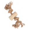 COFFEE WOOD CHEW TUG / NATURAL TOY FOR STRONG CHEWERS / MADE IN VIETNAM