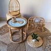 SIRENA CONTEMPORARY RATTAN TABLE / MINIMALIST BOHO STYLE / MADE IN VIETNAM