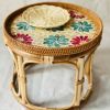 SIRENA CONTEMPORARY RATTAN TABLE / MINIMALIST BOHO STYLE / MADE IN VIETNAM