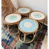 SIRENA HANDWOVEN RATTAN TABLE / PERFECT FOR INDOOR & OUTDOOR USE / MADE IN VIETNAM
