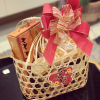 TET CELEBRATION BAMBOO BASKET / PERFECT FOR HOLIDAY GIFTING / MADE IN VIETNAM