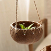 COCONUT SHELL GROW POTS / SUSTAINABLE FOR SEEDLINGS / MADE IN VIETNAM