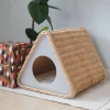 SUSTAINABLE PET BED / NATURAL RATTAN & HYACINTH MATERIALS / MADE IN VIETNAM