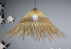 HANDCRAFTED CONICAL BAMBOO LAMP / WARM AND NATURAL LIGHT / MADE IN VIETNAM