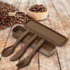 ECO CUTLERY SET FROM COFFEE GROUNDS / ZERO-WASTE DESIGN / MODERN & NATURAL MATERIALS