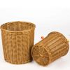 WOVEN RATTAN STORAGE BASKET / MULTIFUNCTIONAL ORGANIZER / HOME DECOR FOR FLOWERS, CLOTHING, AND ACCESSORIES