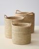 WOVEN RATTAN STORAGE BASKET / MULTIFUNCTIONAL ORGANIZER / HOME DECOR FOR FLOWERS, CLOTHING, AND ACCESSORIES