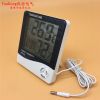 Digital Thermometer/Hygrometer Tester Electronic Clock HTC-2 Temperature Humidity Meter for Indoor Outdoor Household