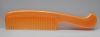 DETANGLED CURVED HANDLE PLASTIC COMB