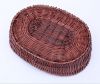 Giliglue Wicker Dog Basket for Pet Sleeping XL