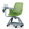 Modern Design Comfortable Plastic Study School Chair With Writing Pad