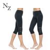 Wholesale Sexy Women Sports Capri Fitness Supplex High Waist Yoga Pants  With Pockets