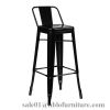 modern indoor outdoor plastic metal high bar stool chair