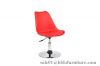 soft cushion plastic chair with wooden legs