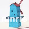 Windmill 3D Pop up Gre...