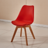 high quality living room furniture lounge PP PU cushion beech wood dining Tulip chairs