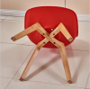 high quality living room furniture lounge PP PU cushion beech wood dining Tulip chairs