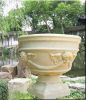 garden stone flower po...