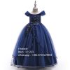 5-10 Years Old Girl Wedding Dress Kid Frock Baby Long Party Wear LP-213